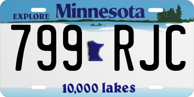 MN license plate 799RJC