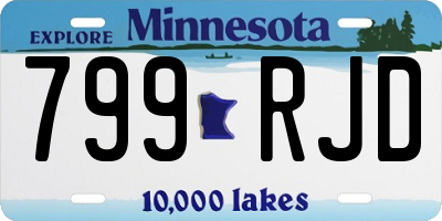 MN license plate 799RJD