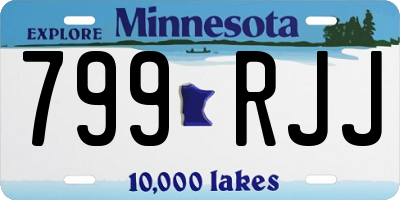 MN license plate 799RJJ