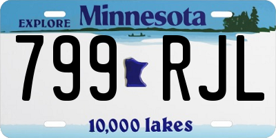 MN license plate 799RJL