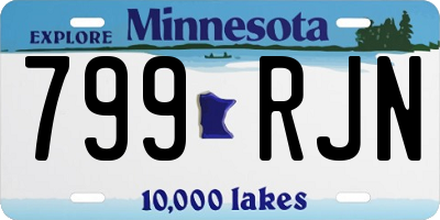 MN license plate 799RJN