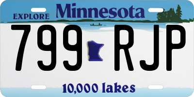 MN license plate 799RJP