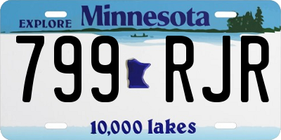 MN license plate 799RJR