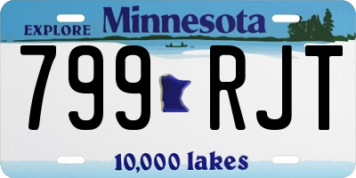 MN license plate 799RJT