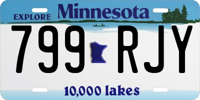 MN license plate 799RJY