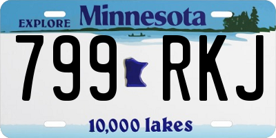 MN license plate 799RKJ