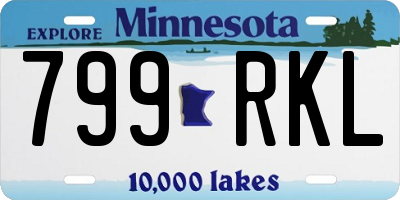 MN license plate 799RKL