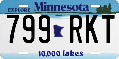 MN license plate 799RKT