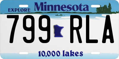 MN license plate 799RLA