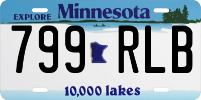 MN license plate 799RLB