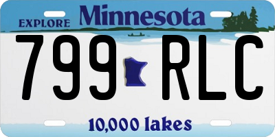 MN license plate 799RLC