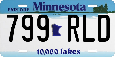 MN license plate 799RLD