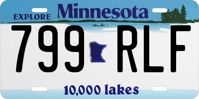 MN license plate 799RLF
