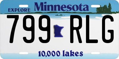 MN license plate 799RLG