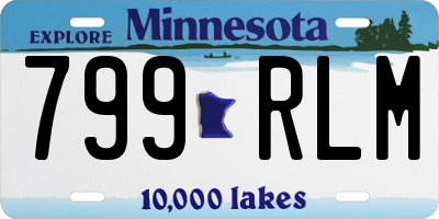 MN license plate 799RLM