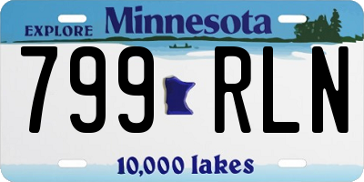 MN license plate 799RLN
