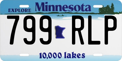 MN license plate 799RLP