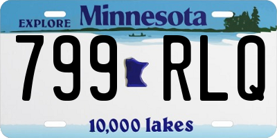 MN license plate 799RLQ