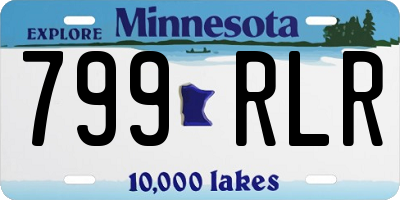 MN license plate 799RLR