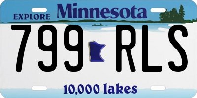 MN license plate 799RLS