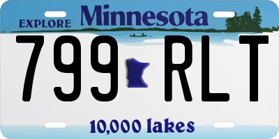 MN license plate 799RLT