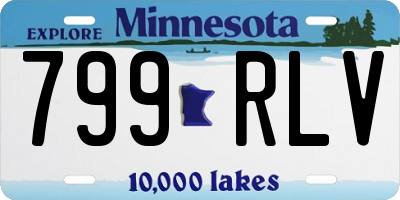 MN license plate 799RLV
