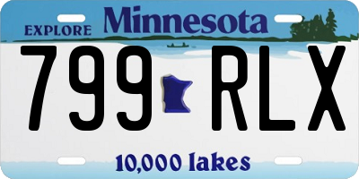 MN license plate 799RLX
