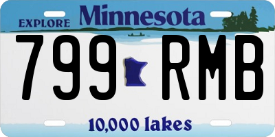 MN license plate 799RMB