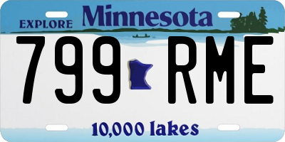 MN license plate 799RME
