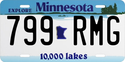 MN license plate 799RMG