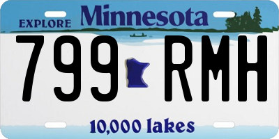 MN license plate 799RMH