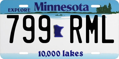 MN license plate 799RML