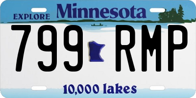 MN license plate 799RMP