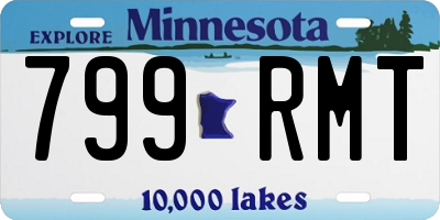 MN license plate 799RMT