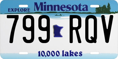MN license plate 799RQV