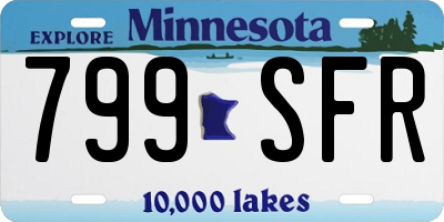 MN license plate 799SFR
