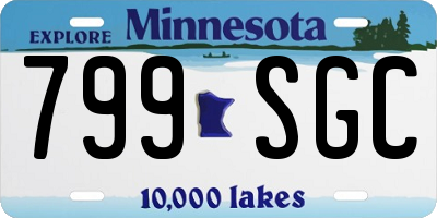 MN license plate 799SGC