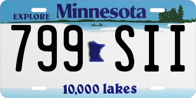 MN license plate 799SII