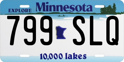 MN license plate 799SLQ