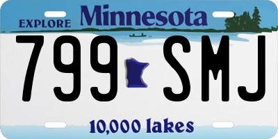 MN license plate 799SMJ