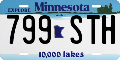 MN license plate 799STH