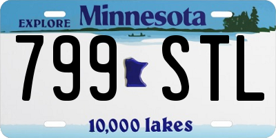 MN license plate 799STL