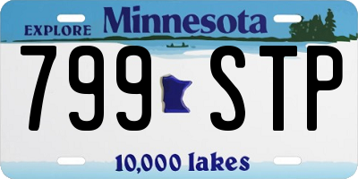 MN license plate 799STP