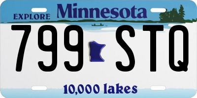 MN license plate 799STQ