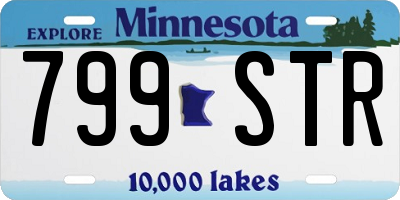 MN license plate 799STR