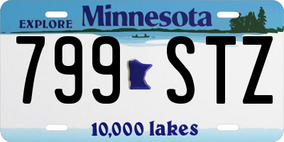 MN license plate 799STZ