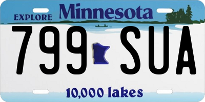 MN license plate 799SUA
