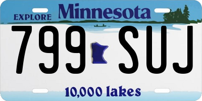 MN license plate 799SUJ