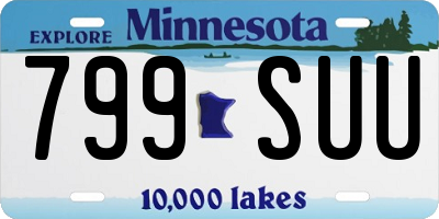 MN license plate 799SUU