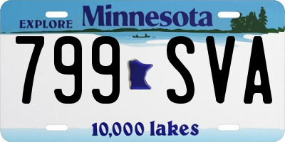 MN license plate 799SVA